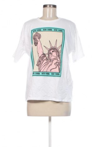 Damski T-shirt Zara, Rozmiar L, Kolor Biały, Cena 36,99 zł