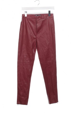 Pantaloni de femei Zara, Mărime S, Culoare Roșu, Preț 37,99 Lei