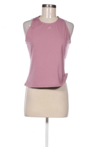 Damen Sporttop Adidas, Größe L, Farbe Aschrosa, Preis 22,99 €