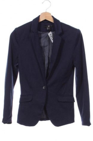 Damen Blazer H&M, Größe XS, Farbe Blau, Preis 24,48 €