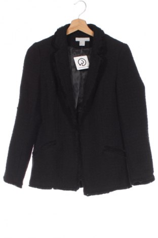 Damen Blazer H&M, Größe XS, Farbe Schwarz, Preis 24,55 €