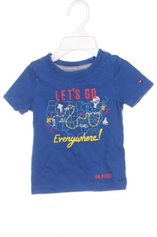 Tricou pentru copii Tommy Hilfiger, Mărime 3-6m/ 62-68 cm, Culoare Albastru, Preț 51,00 Lei