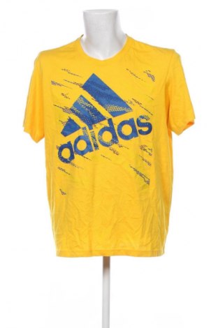 Męski T-shirt Adidas, Rozmiar XL, Kolor Żółty, Cena 88,99 zł
