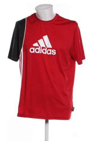 Męski T-shirt Adidas, Rozmiar 3XL, Kolor Czerwony, Cena 88,99 zł