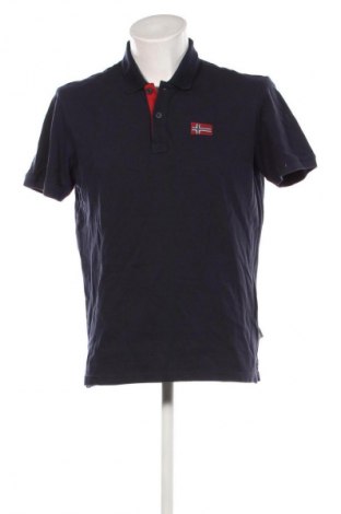 Herren T-Shirt Napapijri, Größe L, Farbe Blau, Preis 37,99 €