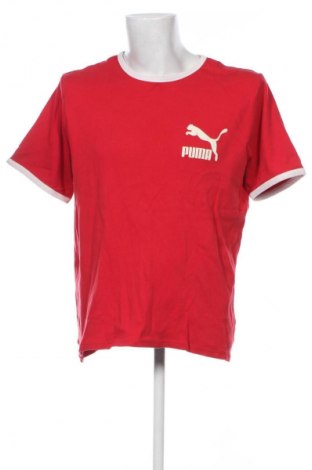 Męski T-shirt PUMA, Rozmiar XXL, Kolor Czerwony, Cena 62,07 zł