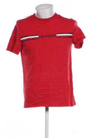 Męski T-shirt Tommy Hilfiger, Rozmiar L, Kolor Czerwony, Cena 111,99 zł
