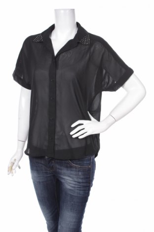Γυναικείο πουκάμισο D-Xel, Μέγεθος L, Χρώμα Μαύρο, Τιμή 10,52 €