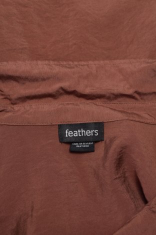 Γυναικείο πουκάμισο Feathers, Μέγεθος L, Χρώμα Καφέ, Τιμή 11,13 €