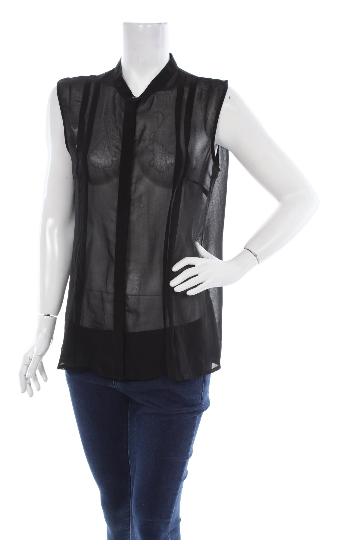 Γυναικείο πουκάμισο, Μέγεθος L, Χρώμα Μαύρο, Τιμή 9,28 €