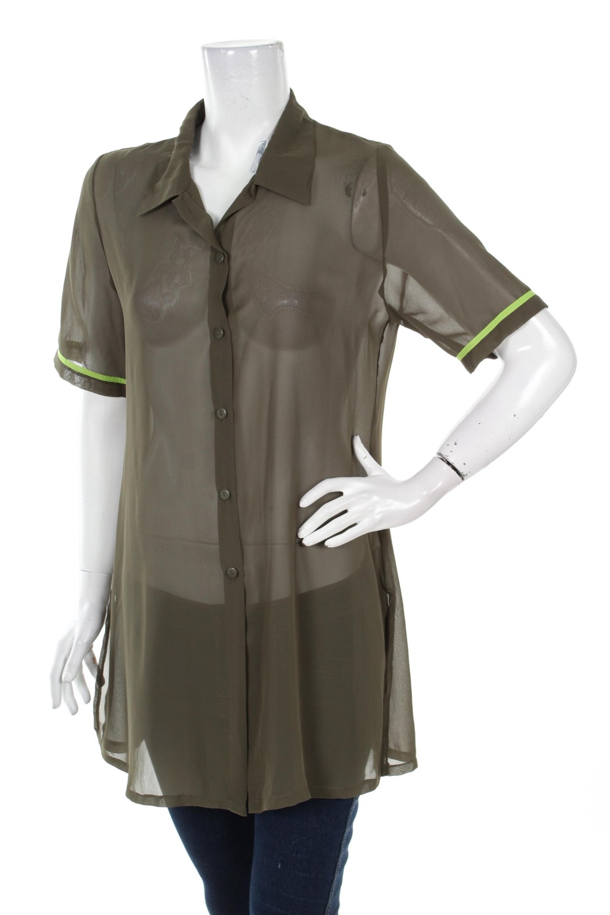 Γυναικείο πουκάμισο, Μέγεθος M, Χρώμα Πράσινο, Τιμή 12,37 €