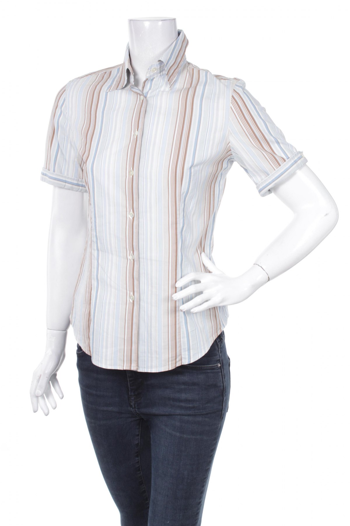 Γυναικείο πουκάμισο Caliban, Μέγεθος XL, Χρώμα Μπλέ, Τιμή 13,61 €
