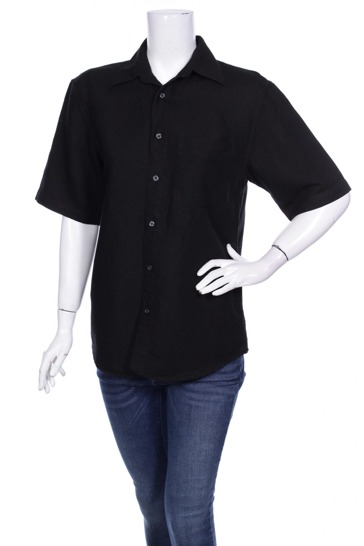 Γυναικείο πουκάμισο George, Μέγεθος S, Χρώμα Μαύρο, Τιμή 10,52 €
