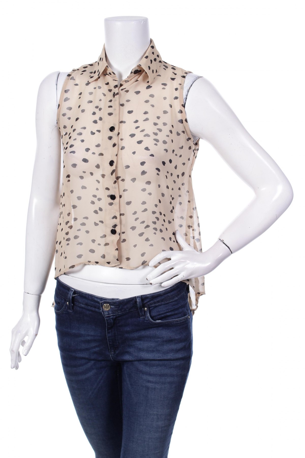 Γυναικείο πουκάμισο New Look, Μέγεθος M, Χρώμα  Μπέζ, Τιμή 9,28 €