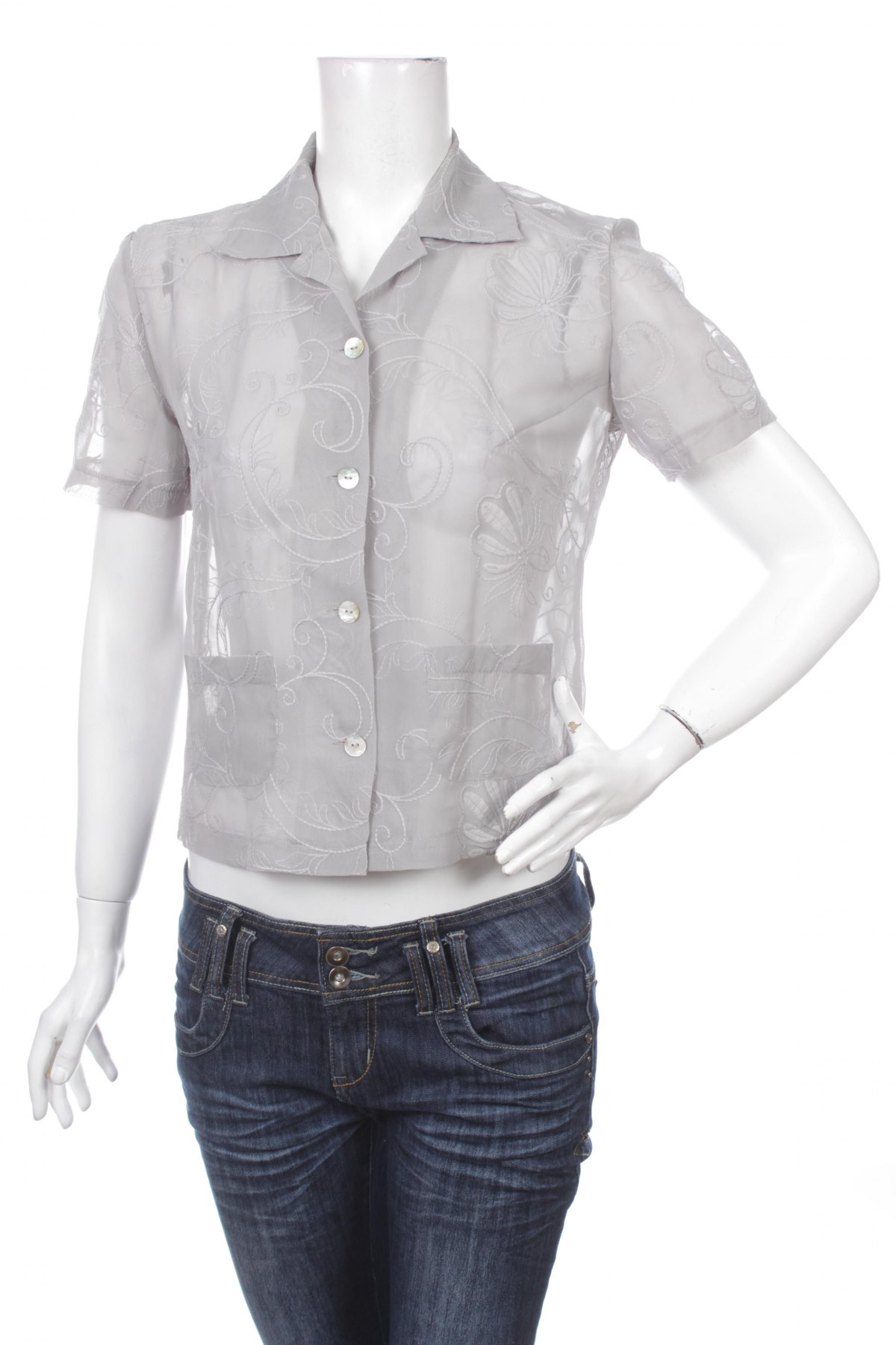 Γυναικείο πουκάμισο Verse, Μέγεθος S, Χρώμα Γκρί, Τιμή 9,28 €