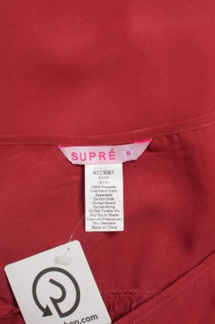 Γυναικείο πουκάμισο Supre, Μέγεθος S, Χρώμα Κόκκινο, Τιμή 13,61 €