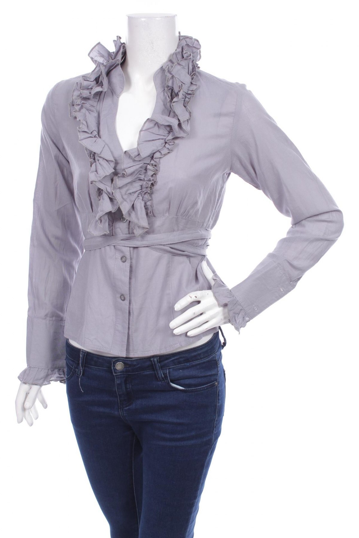 Γυναικείο πουκάμισο, Μέγεθος S, Χρώμα Γκρί, Τιμή 18,56 €