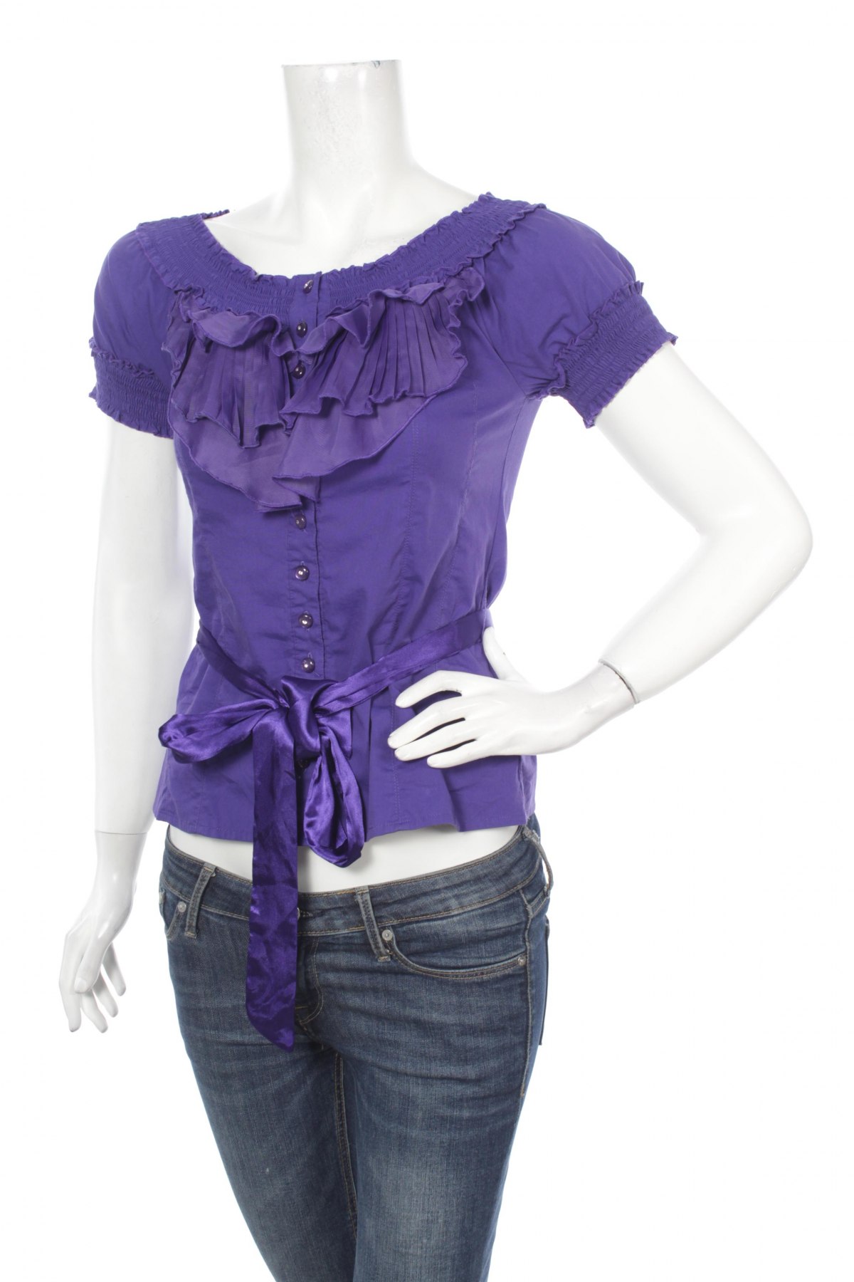 Γυναικείο πουκάμισο 2B Bebe, Μέγεθος M, Χρώμα Βιολετί, Τιμή 10,52 €