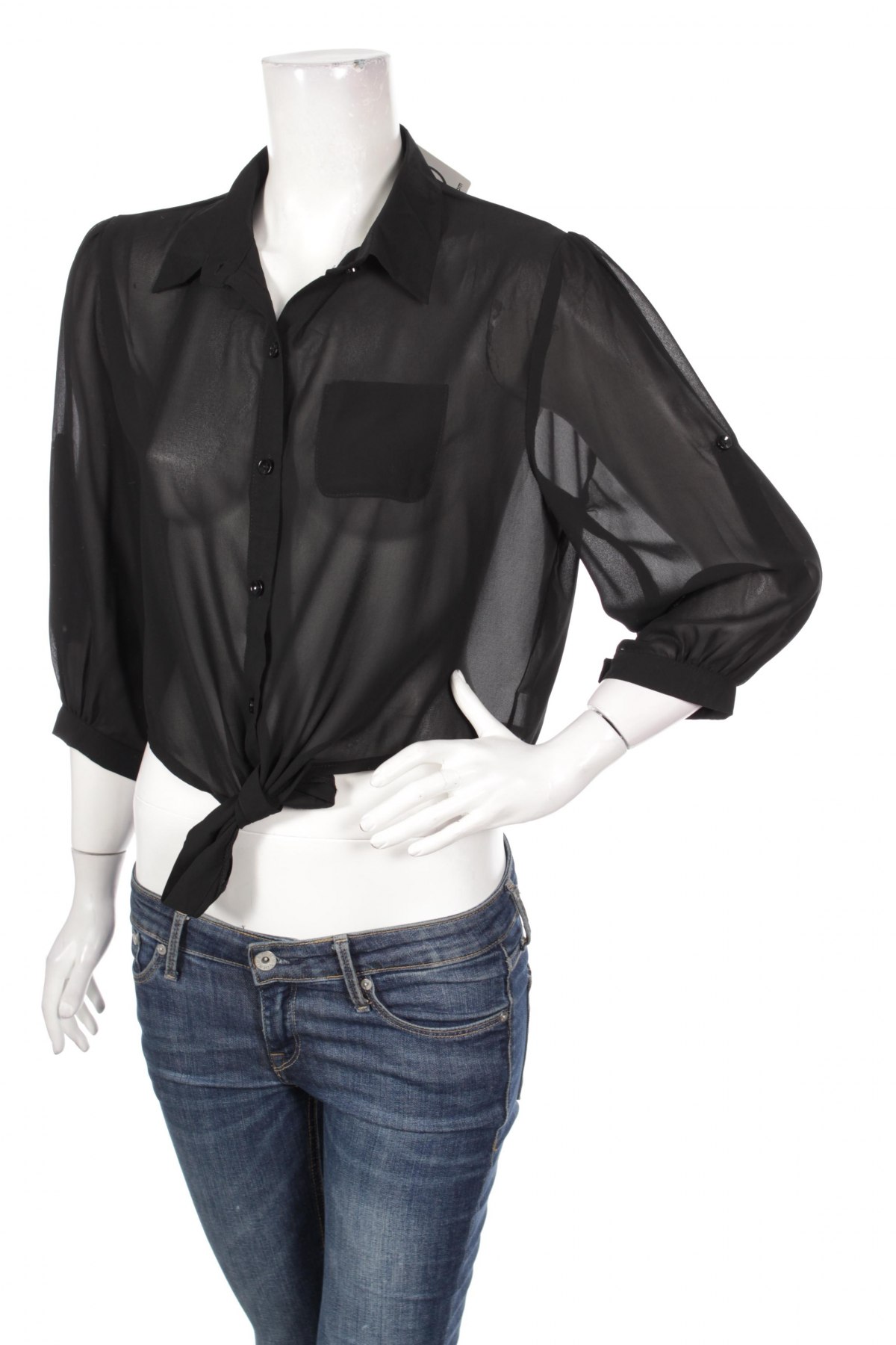 Γυναικείο πουκάμισο Caroline K Morgan, Μέγεθος L, Χρώμα Μαύρο, Τιμή 13,61 €