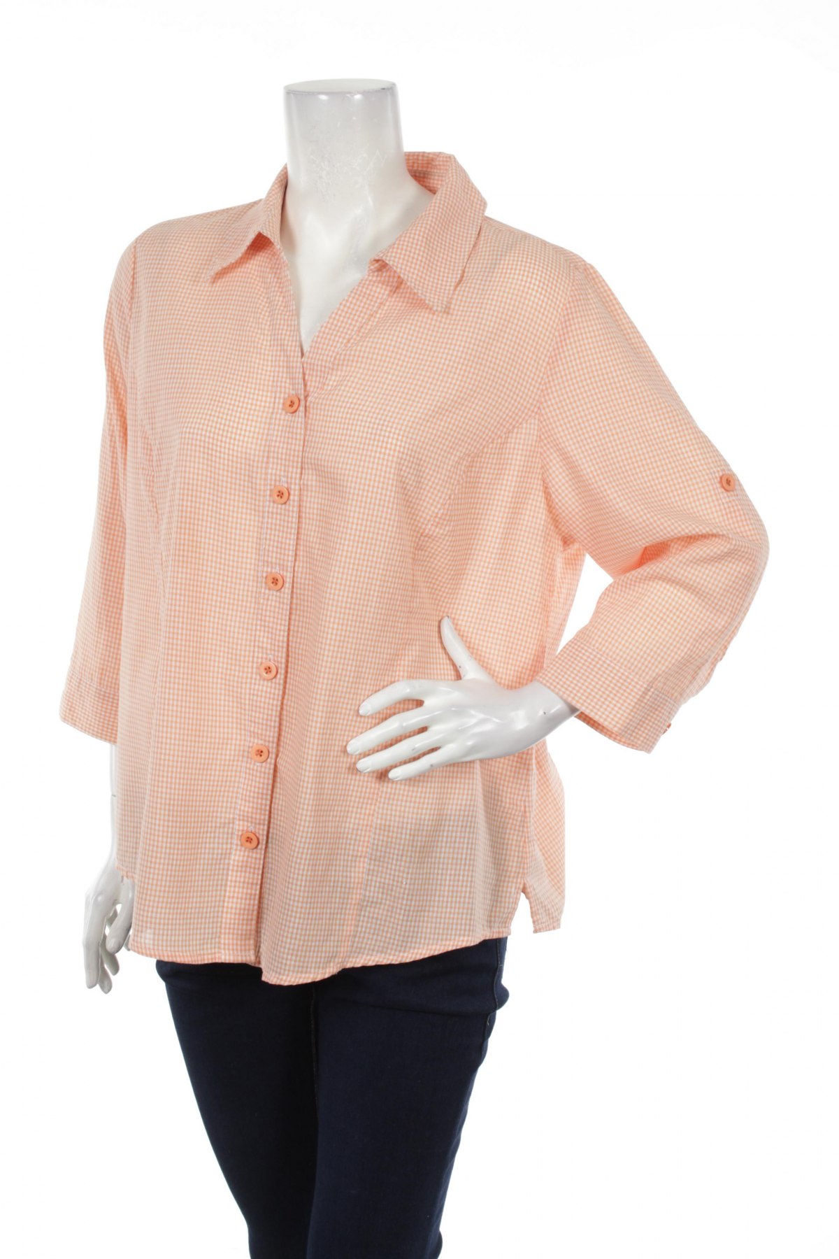 Γυναικείο πουκάμισο D&Co, Μέγεθος L, Χρώμα Πορτοκαλί, Τιμή 13,61 €