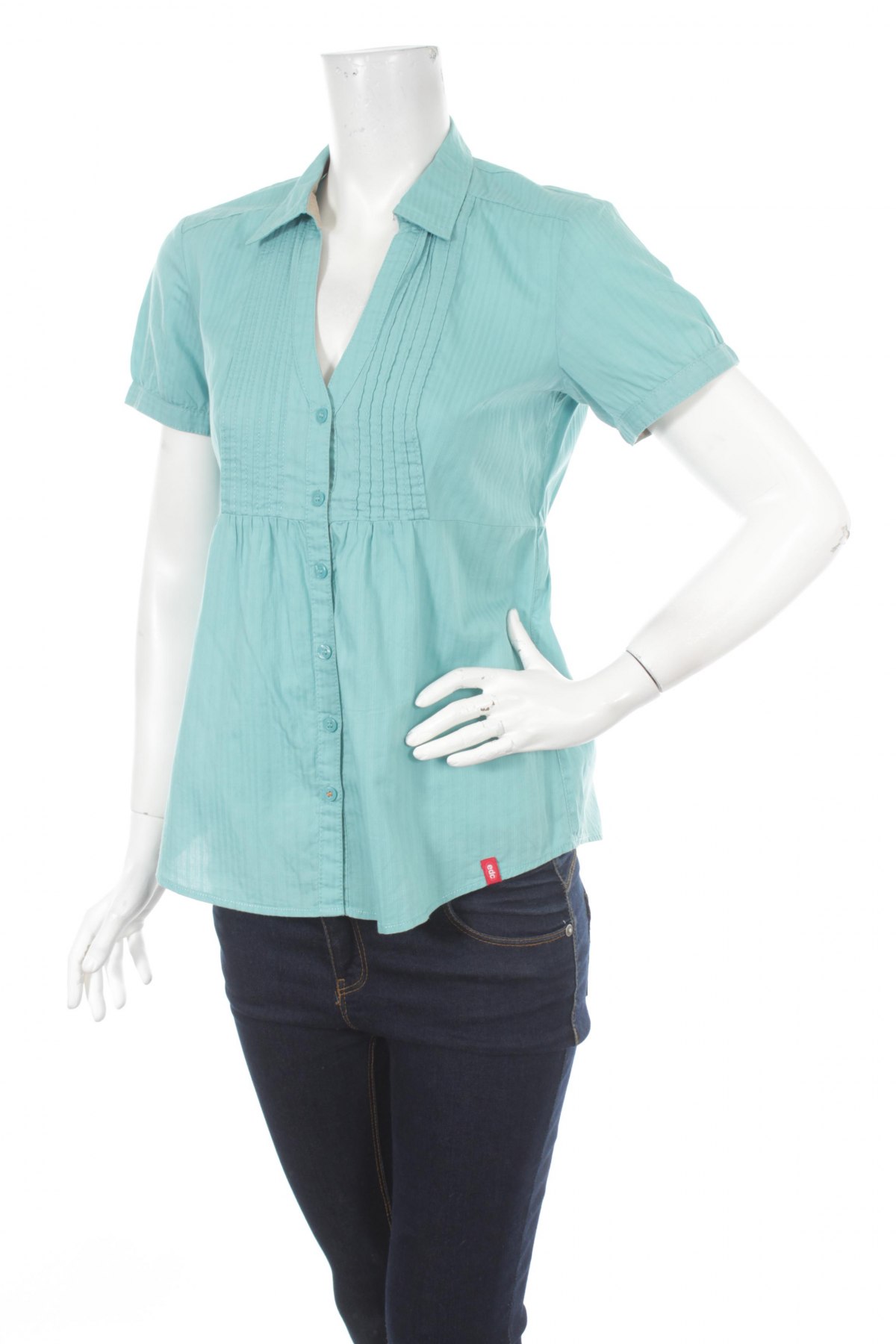 Γυναικείο πουκάμισο Edc By Esprit, Μέγεθος S, Χρώμα Μπλέ, Τιμή 13,92 €