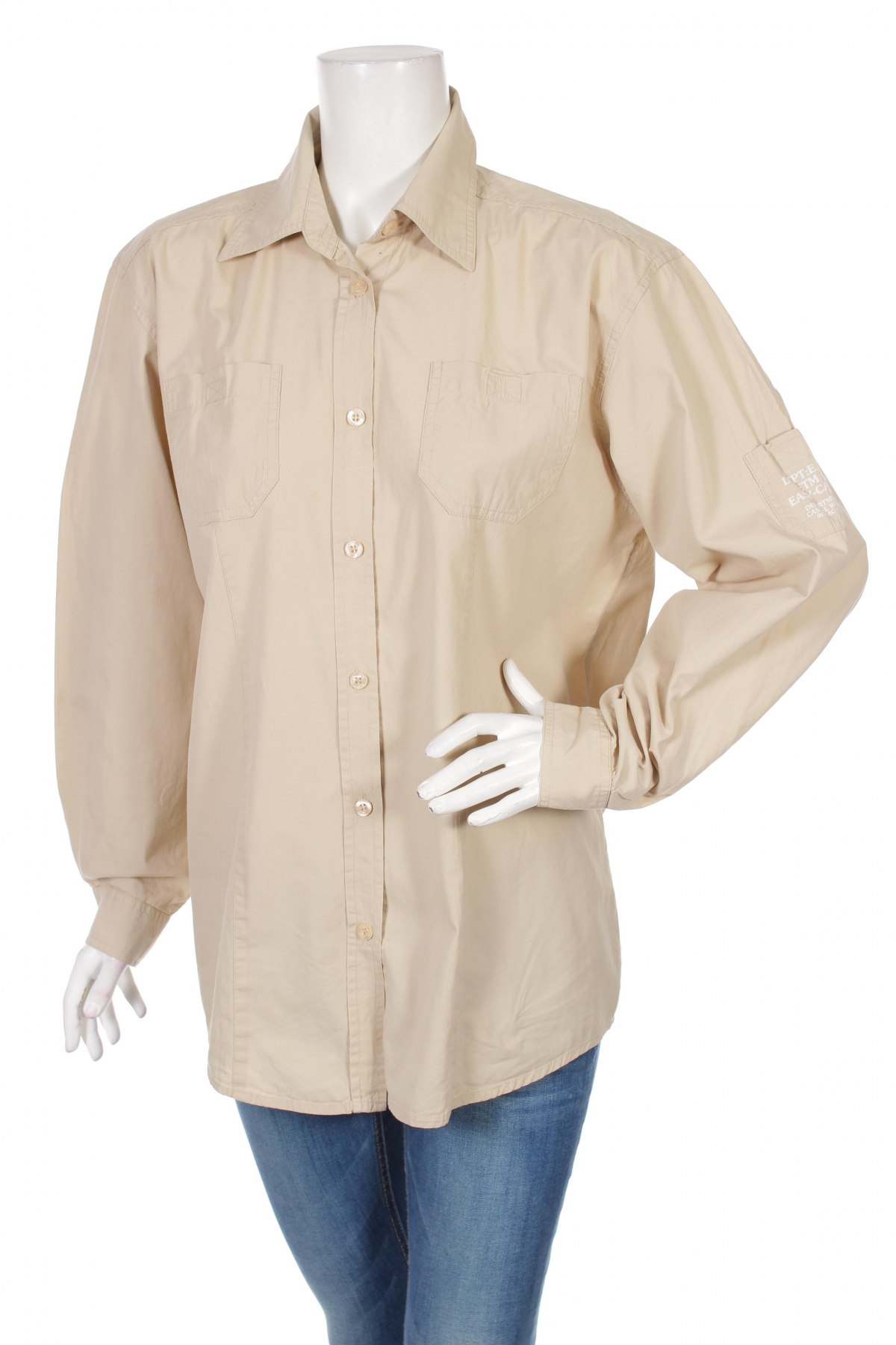 Γυναικείο πουκάμισο, Μέγεθος L, Χρώμα  Μπέζ, Τιμή 13,61 €