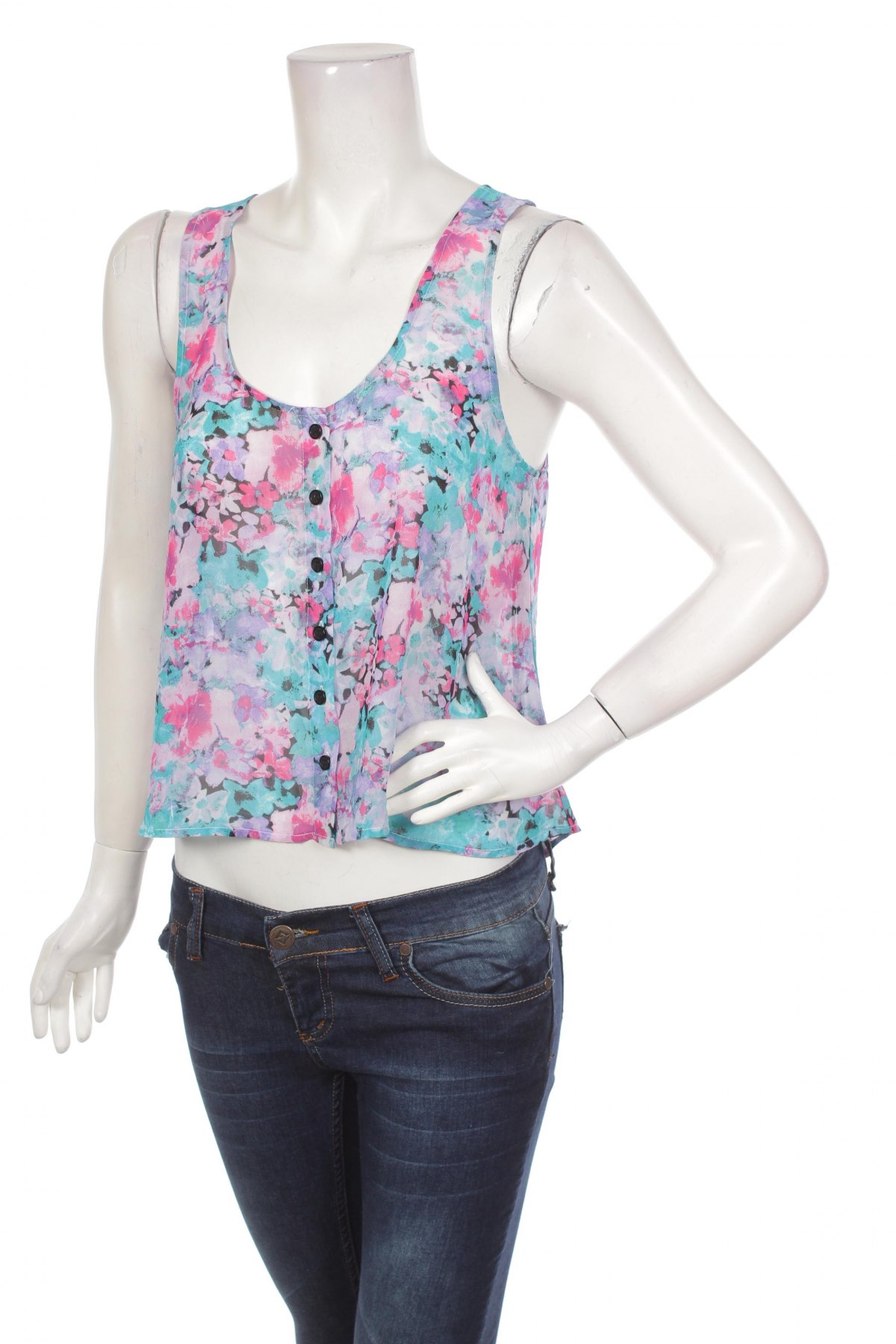 Γυναικείο πουκάμισο Material Girl, Μέγεθος M, Χρώμα Πολύχρωμο, Τιμή 9,28 €