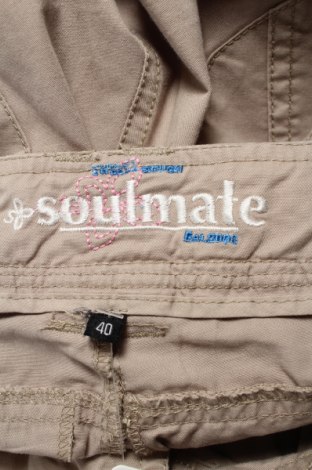 Дамски панталон Soulmate, Размер M, Цвят Бежов, Цена 22,10 лв.
