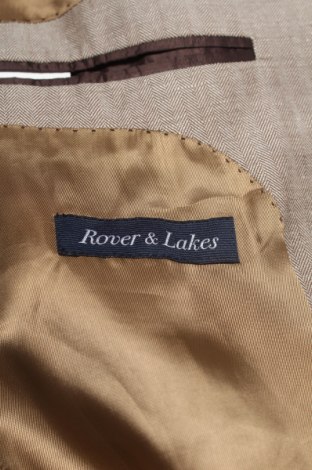 Мъжко сако Rover&lakes, Размер L, Цвят Бежов, Цена 21,25 лв.