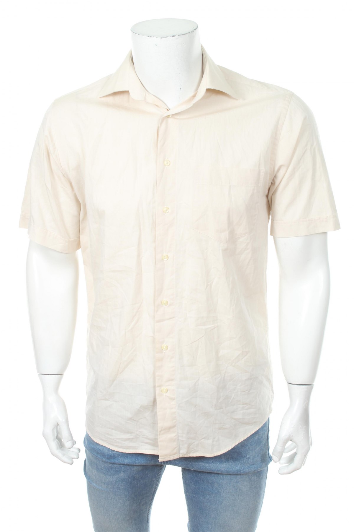 Мъжка риза A.W.Dunmore, Размер S, Цвят Бежов, Цена 16,00 лв.
