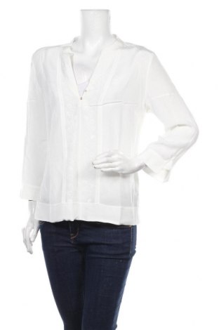 Дамска блуза Massimo Dutti, Размер XL, Цвят Бял, Вискоза, памук, Цена 45,00 лв.