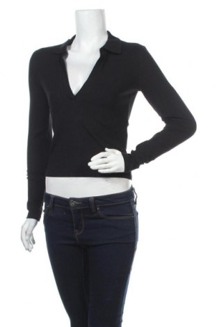 Дамска блуза Monki, Размер S, Цвят Черен, 48% памук, 46% полиестер, 6% еластан, Цена 44,25 лв.