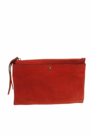 Дамска чанта H&M, Цвят Червен, Естествен велур, Цена 47,88 лв.