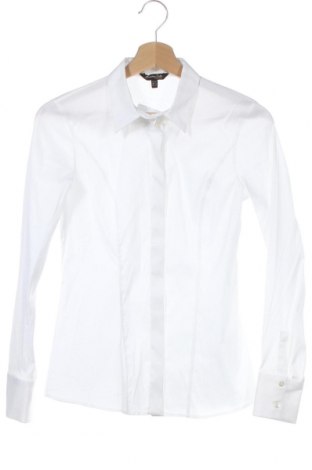 Дамска риза Massimo Dutti, Размер XS, Цвят Бял, 82% памук, 14% полиамид, 4% еластан, Цена 34,00 лв.