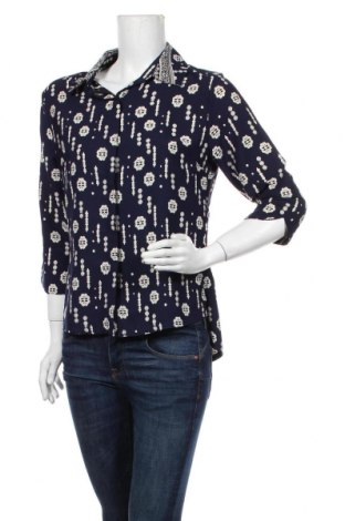 Γυναικείο πουκάμισο Scarlet Jones, Μέγεθος L, Χρώμα Μπλέ, Πολυεστέρας, Τιμή 8,25 €