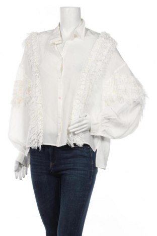 Γυναικείο πουκάμισο The Kooples, Μέγεθος S, Χρώμα Εκρού, 100% μετάξι, Τιμή 55,52 €