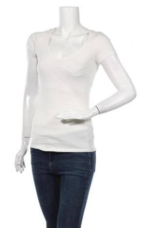 Damski T-shirt Camaieu, Rozmiar XS, Kolor Biały, 95% bawełna, 5% elastyna, Cena 29,99 zł