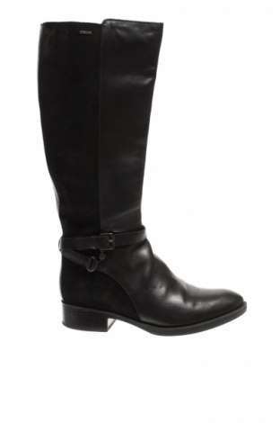 Γυναικείες μπότες Geox, Μέγεθος 37, Χρώμα Μαύρο, Γνήσιο δέρμα, φυσικό σουέτ, Τιμή 47,74 €
