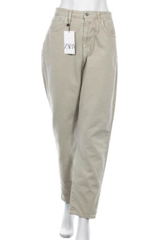 Dámské džíny  Zara, Velikost XL, Barva Zelená, Bavlna, Cena  347,00 Kč