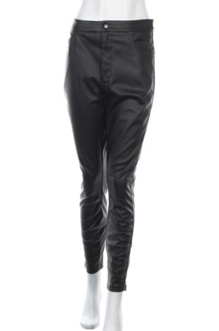 Дамски кожен панталон Yfl Reserved, Размер L, Цвят Черен, Еко кожа, Цена 11,50 лв.
