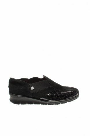 Дамски обувки, Размер 39, Цвят Черен, Естествен велур, еко кожа, текстил, Цена 33,92 лв.