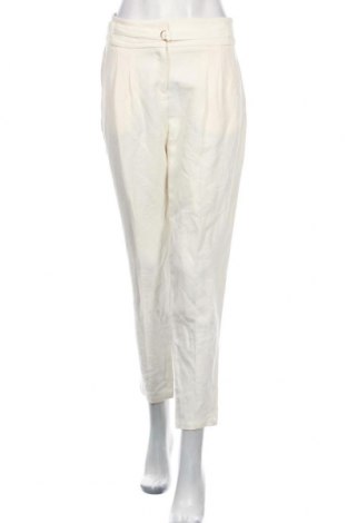 Дамски панталон Pablo, Размер M, Цвят Екрю, 48% лен, 38% вискоза, 14% памук, Цена 72,25 лв.
