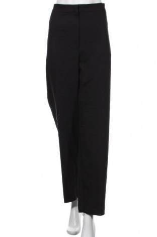 Дамски панталон Violeta by Mango, Размер 3XL, Цвят Черен, 50% памук, 47% полиестер, 3% еластан, Цена 27,56 лв.