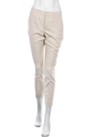 Dámské kalhoty  Zara, Velikost S, Barva Béžová, 65% polyester, 33% viskóza, 2% elastan, Cena  988,00 Kč