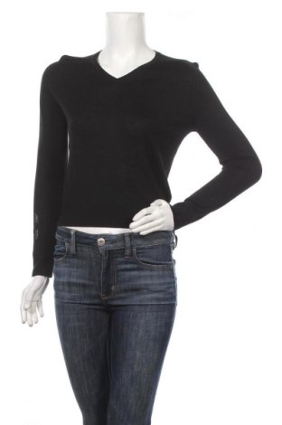 Дамски пуловер Carven, Размер M, Цвят Черен, 80% памук, 20% вискоза, Цена 70,35 лв.