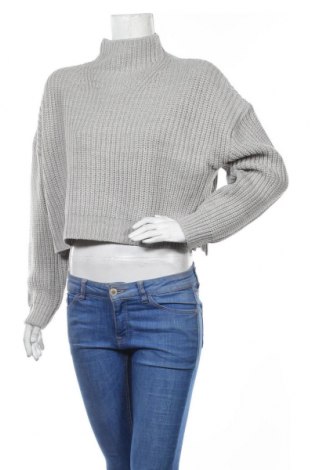 Дамски пуловер Jennyfer, Размер L, Цвят Сив, Акрил, Цена 19,32 лв.