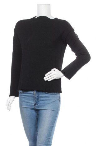 Дамски пуловер Zara Knitwear, Размер L, Цвят Черен, Цена 28,35 лв.
