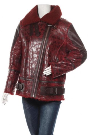 Γυναικείο δερμάτινο μπουφάν Iro, Μέγεθος M, Χρώμα Κόκκινο, Γνήσιο δέρμα, Τιμή 374,61 €