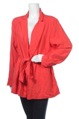 Дамско палто Estelle, Размер 3XL, Цвят Оранжев, 80% лиосел, 20% лен, Цена 26,88 лв.