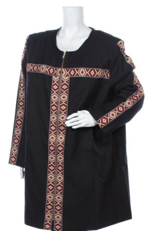 Γυναικείο παλτό Sheego, Μέγεθος 5XL, Χρώμα Μαύρο, 55% βαμβάκι, 45% βισκόζη, Τιμή 21,78 €